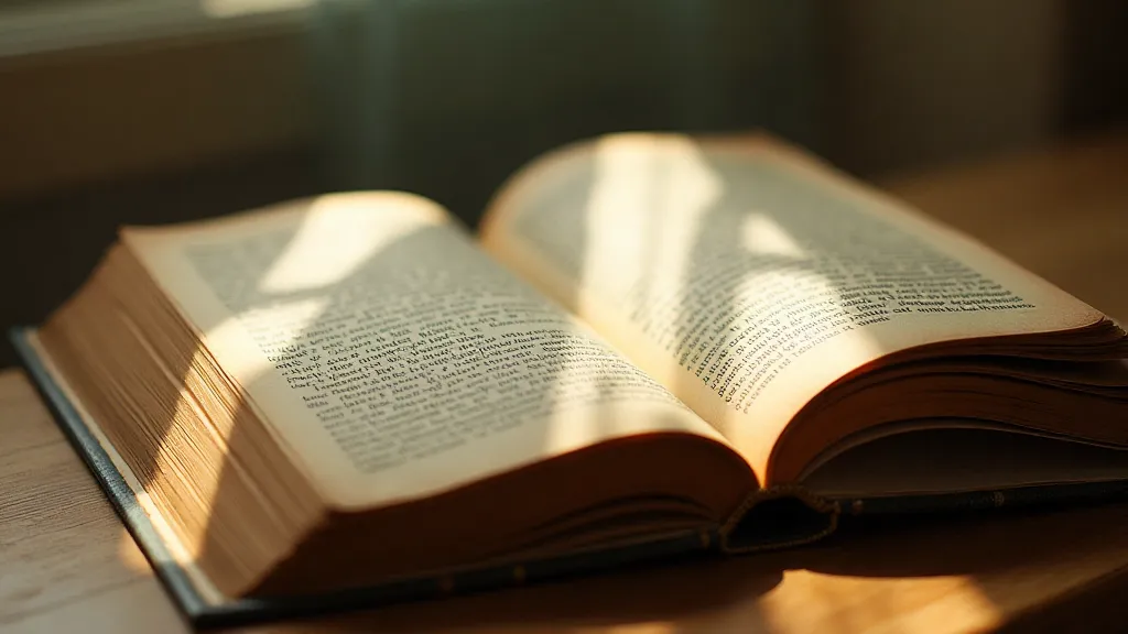 Close-up of the book