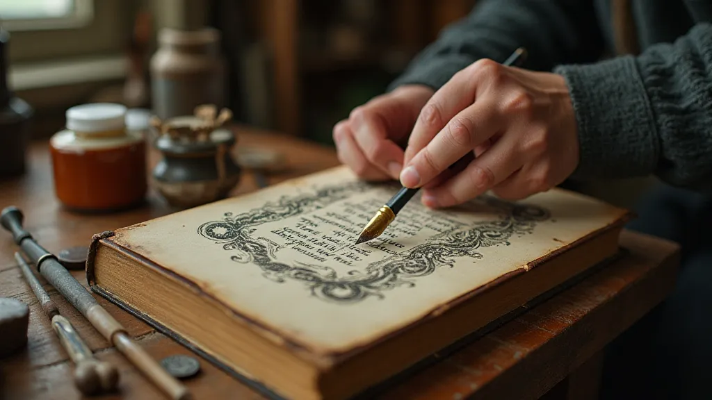 Restoration of a vintage nursery rhyme book spine
