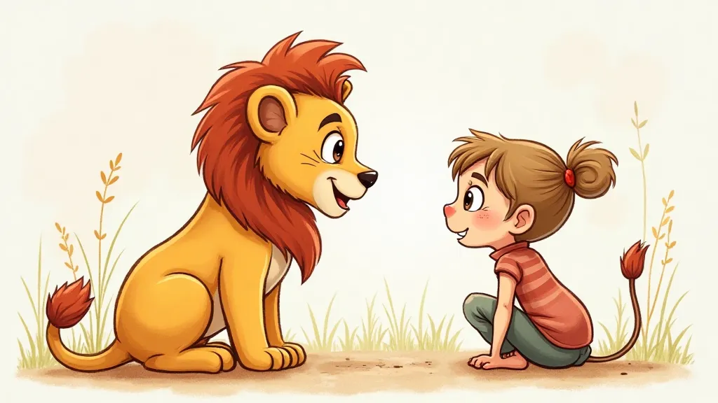 Fiona and the Happy Lion