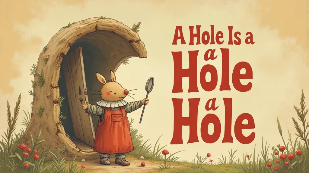 Cover of 'A Hole Is a Hole Is a Hole'
