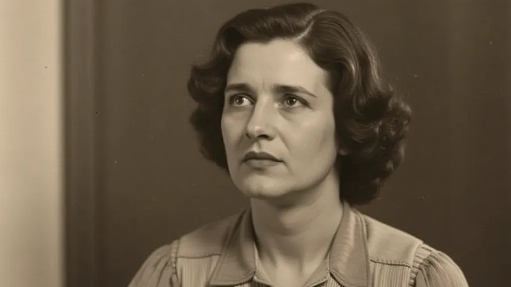 Portrait of Laura Ingalls Wilder in her later years, looking thoughtful and kind.