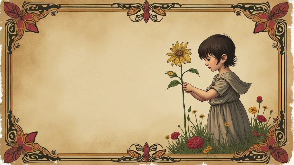 Illustration of a vintage book cover