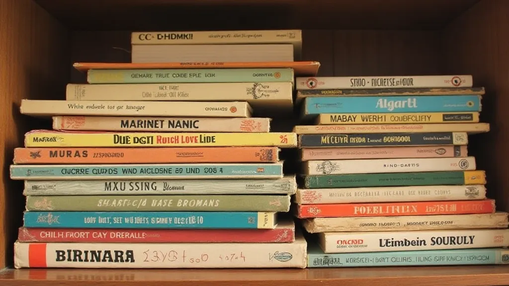 Pile of vintage children's books