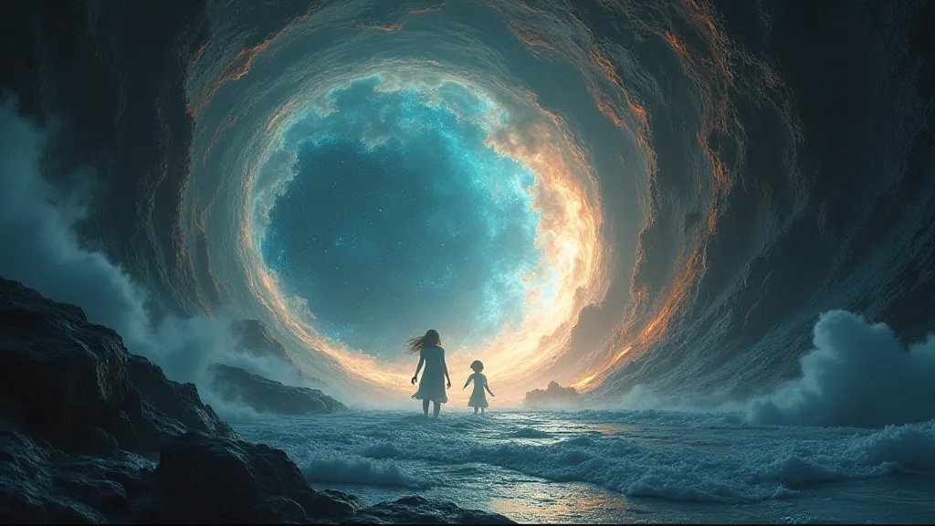 A swirling vortex representing a portal